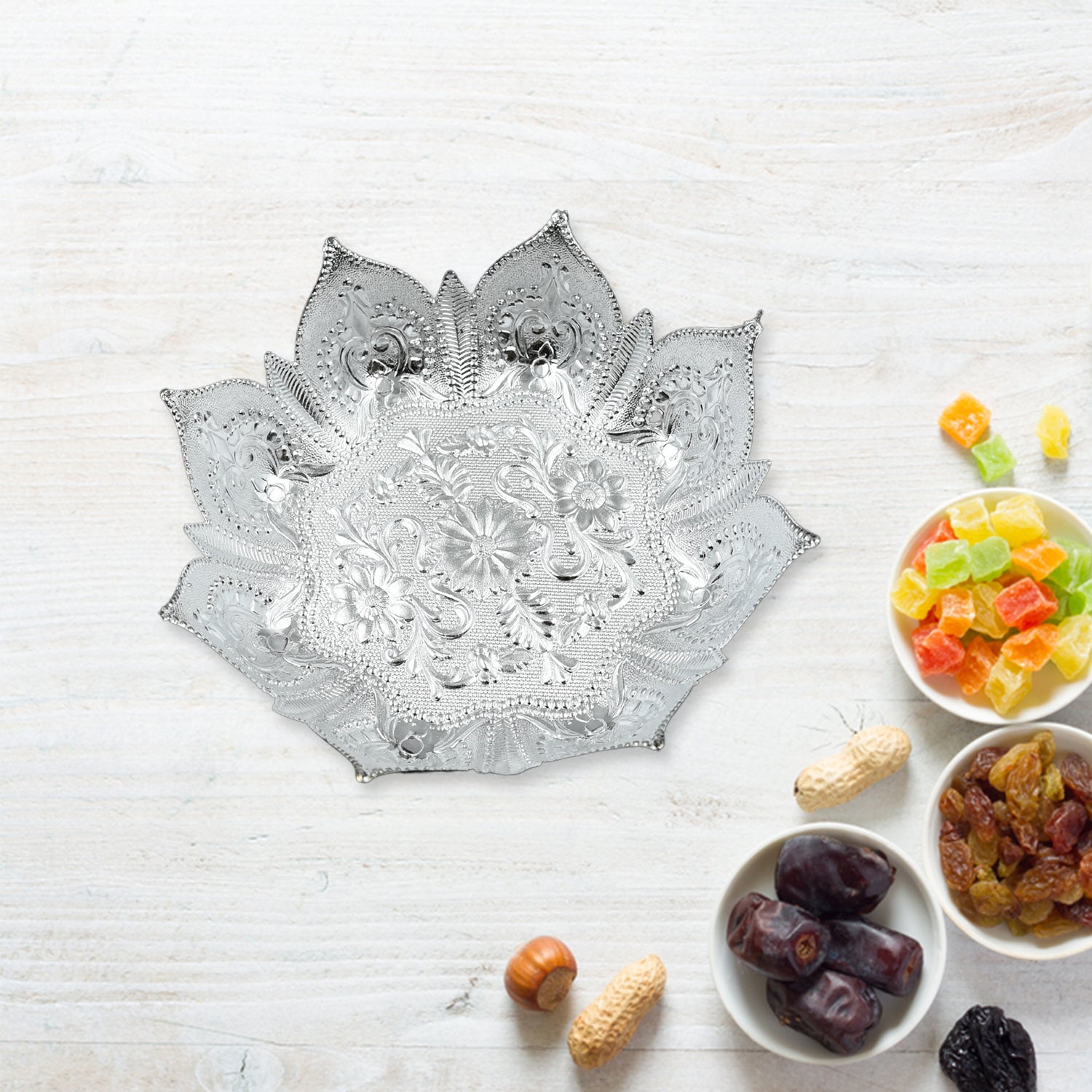 5481 DECORATIVE MUKHWAS SERVING TRAY SERVING MUKHWAS PLATE FANCY CANDY TRAY DRY FRUIT SERVING TRAY (2 Pc Set) 5481 DECORATIVE MUKHWAS SERVING TRAY SERVING MUKHWAS PLATE FANCY CANDY TRAY DRY FRUIT SERVING TRAY (2 Pc Set)